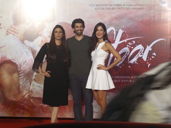 Bollywood actress Katrina Kaif, Tabu, actor Aditya Roy Kapoor and Abhishek Kapoor at Fitoor Trailer launch. Katrina Kaif,Aditya Roy Kapoor,Fitoor Trailer,Fitoor Trailer launch,Katrina Kaif at Fitoor Trailer launch,Aditya Roy Kapoor at Fitoor Trailer launch,Fitoor Trailer launch pics,Fitoor Trailer launch images,Fitoor Trailer launch photos,Fitoor Trailer launch