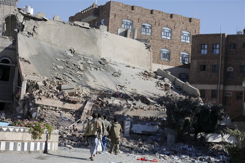 The effects of the Saudi-led bombing campaign. Saudi-led bombing in Yemen,Saudi-led bombing,effects of Saudi-led bombing in Yemen,Saudi-led coalition airstrike,Saudi-led airstrike,Bombing in Yemeni,Yemeni Bombing,Yemen Bombing