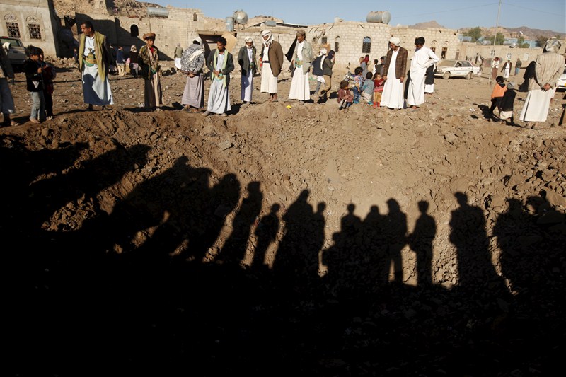 The effects of the Saudi-led bombing campaign. Saudi-led bombing in Yemen,Saudi-led bombing,effects of Saudi-led bombing in Yemen,Saudi-led coalition airstrike,Saudi-led airstrike,Bombing in Yemeni,Yemeni Bombing,Yemen Bombing