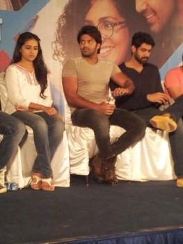 Rana Daggubati, Arya, Bobby Simha, Sri Divya and Parvathy at Bangalore Naatkal press meet.