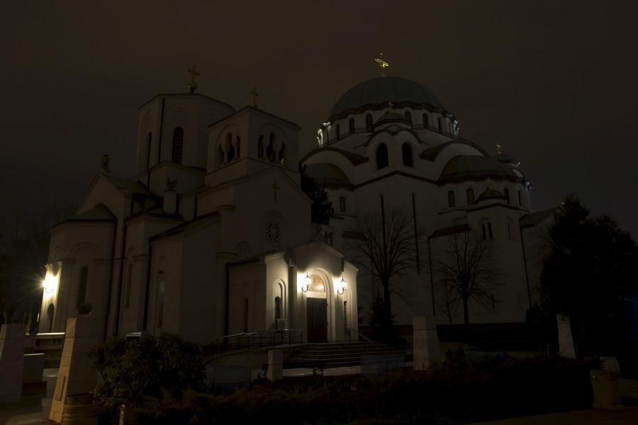 St. Sava church is seen during the Earth Hour in Belgrade Earth Hour 2015,28 March,spectacular images,climate change,black out,lights off,photos