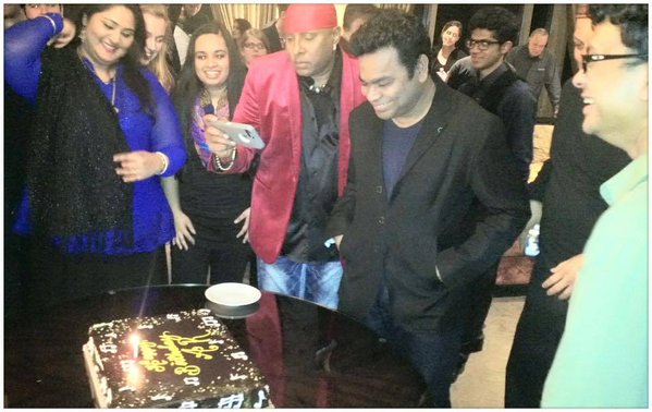 Oscar-winning composer AR Rahman celebrates 49th birthday at Las Vegas. AR Rahman,AR Rahman celebrates 49th birthday,AR Rahman 49th birthday celebration,AR Rahman birthday celebration,Oscar-winning composer AR Rahman,AR Rahman birthday