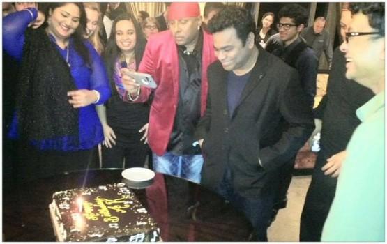 Oscar-winning composer AR Rahman celebrates 49th birthday at Las Vegas.