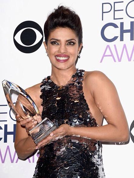 Bollywood actress and former Miss World Priyanka Chopra has won the Favourite Actress in a New TV series award at the People's Choice Awards (PCA) 2016 here for her lead role in American TV thriller series Priyanka Chopra,Priyanka Chopra wins People's Choice Awards,People's Choice Awards,People's Choice Awards 2016,PCA,PCA 2016,American TV thriller series,Quantico,actress Priyanka Chopra,Priyanka Chopra wins People's Choice Award for ?
