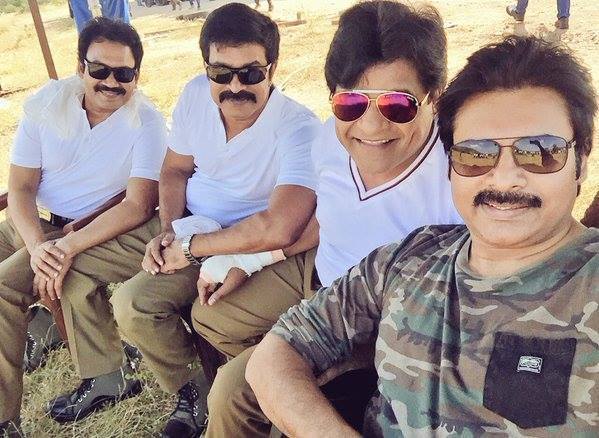 Pawan Kalyan's Sardaar Gabbar Singh working stills Pawan Kalyan,Sardaar Gabbar Singh,Sardaar Gabbar Singh working stills,Sardaar Gabbar Singh movie pics,Kajal Aggarwal,Sharad Kelkar,Raai Laxm,Brahmanandam