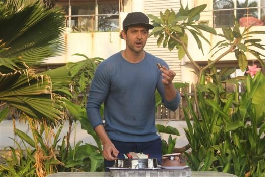 Actor Hrithik Roshan, who turned 42 on Sunday, celebrated his birthday with the media and said he has started this year on a very happy note.