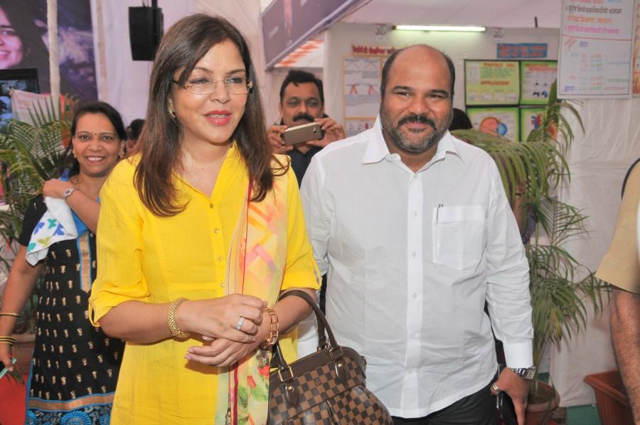 Jackie Shroff, Zeenat Aman, Smt. Shabnam Kapoor (President of Children Welfare Center) attended the Prize Distribution Ceremony of District Level Cultural Activities 2015-2016 hosted by Ajay Kaul, Principal of the Children's Welfare Centre High School & Prashant Kashid, Activity Chairman. Jackie Shroff,Zeenat Aman,Children Welfare High School,District Level Cultural Activities,Ajay Kaul,Children's Welfare Centre High School,Cabinet Minister,Shabnam Kapoor,Shri Prakash Mehta,Gurpreet Kaur Chadha,Ankit Gera