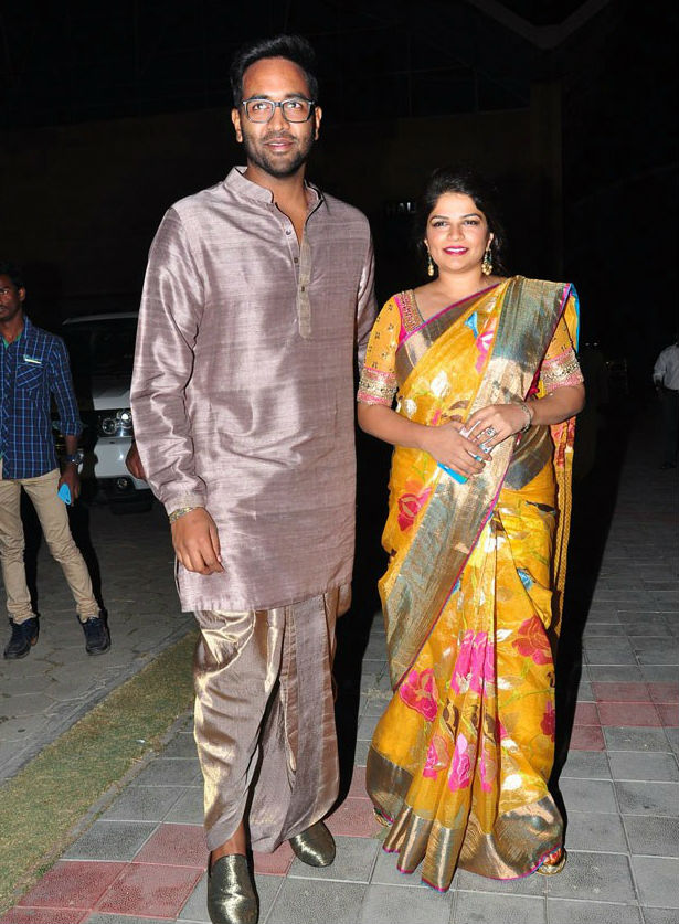 PVP Daughter, Pearl V Potluri's Half Saree Function event held in Hyderabad on 10 January 2016. Telugu celebrities like Mahesh Babu, Jr. NTR, Nagarjuna, Rana Daggubati, Kathi Shivakumar, Daggubati Venkatesh, Anushka Shetty, Rakul Preet Singh, Taapsee Pannu and many other celebs graced the event. PVP Daughter,Pearl V Potluri's Half Saree Function,Mahesh Babu,Jr. NTR,Nagarjuna,Rana Daggubati,Kathi Shivakumar,Daggubati Venkatesh,Gopichand,Anushka Shetty,Rakul Preet Singh,Taapsee Pannu,Amala Akkineni,SS Rajamouli,MM Keeravani,Namrata Shirodkar