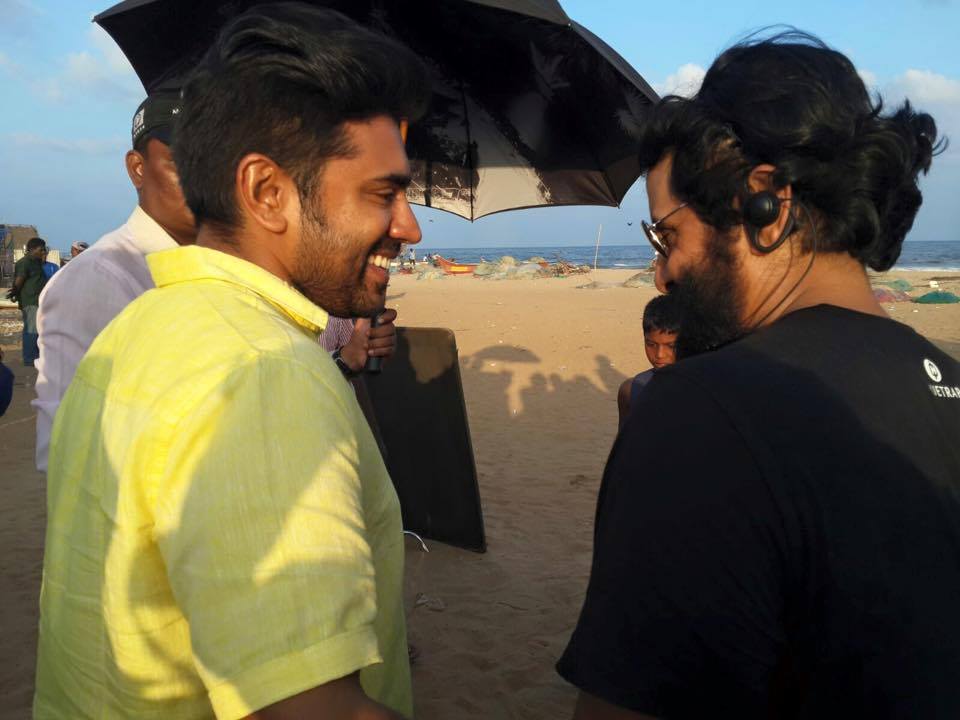 Nivin Pauly met Chiyaan Vikram during the shooting of music video 'The Spirit of Chennai' as a tribute to the victims of Chennai floods. Nivin pauly,nivin pauly meets vikram,nivin pauly the spirit of chennai,the spirit of chennai,the spirit of chennai music video,Chiyaan vikram,Chennai floods,Celebs in spirit of chennai