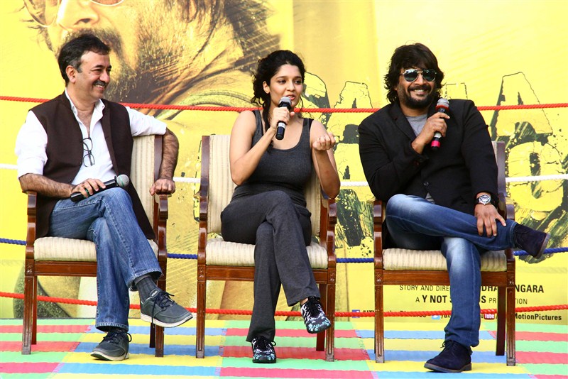 Boxer Ritika Singh and actor Madhavan promote their upcoming movie Saala Khadoos at a five star hotel in Mumbai. Saala Khadoos,Saala Khadoos movie promotion,Saala Khadoos promotion,Ritika Singh,Madhavan,r Madhavan,Boxer Ritika Singh,Saala Khadoos promotion pics,Saala Khadoos promotion images,Saala Khadoos promotion photos,Saala Khadoos promotion stills,Saala Khadoos