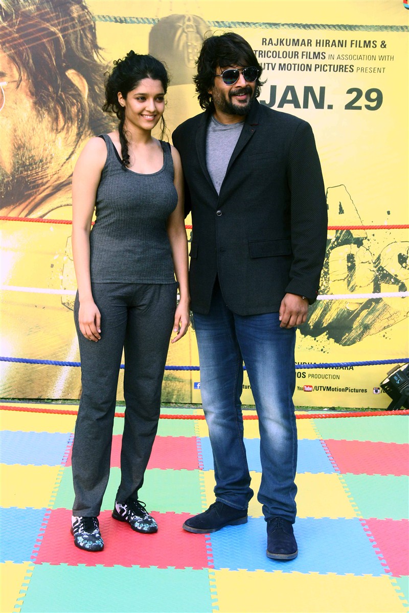 Boxer Ritika Singh and actor Madhavan promote their upcoming movie Saala Khadoos at a five star hotel in Mumbai. Saala Khadoos,Saala Khadoos movie promotion,Saala Khadoos promotion,Ritika Singh,Madhavan,r Madhavan,Boxer Ritika Singh,Saala Khadoos promotion pics,Saala Khadoos promotion images,Saala Khadoos promotion photos,Saala Khadoos promotion stills,Saala Khadoos