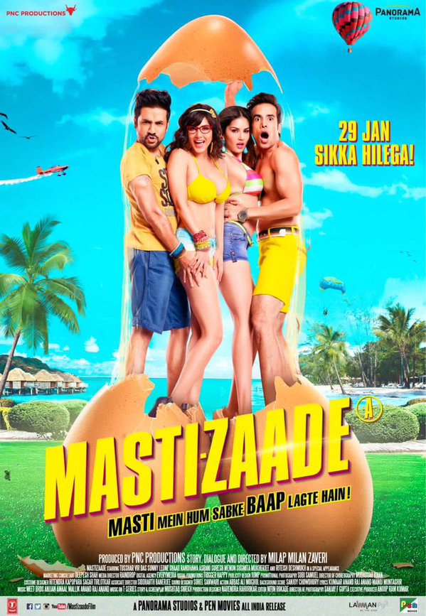 Mastizaade is an upcoming Bollywood adult comedy film, directed by Milap Zaveri. Starring Sunny Leone, Tusshar Kapoor and Vir Das in the lead role. Sunny Leone,Tusshar Kapoor,Vir Das,Mastizaade,Mastizaade movie poster,Mastizaade poster,sunny leone mastizaade,sunny leone Mastizaade poster,adult comedy film