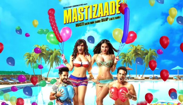 Sunny Leone Tusshar Kapoor Vir Das S Mastizaade Movie Poster Photos