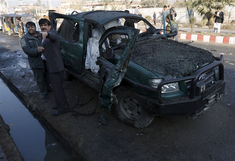 At least six policemen were killed on Wednesday in a terror attack apparently targeted at the Pakistani consulate in Jalalabad city in Afghanistan. Suicide Attack,Suicide Attack at Pakistan Consulate,Pakistan Consulate,Afghanistan,Afghanistan attack,terror attack,Suicide Attack targets Pakistan