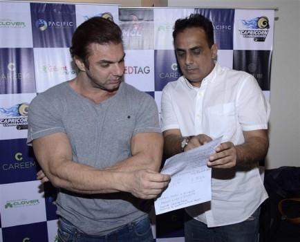 Bollywood actor Sohail Khan at the Capricorn Commanders event.