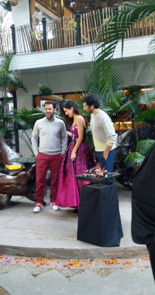 Bollywood actor Aditya Roy Kapur and actress Katrina Kaif at Pashmina Song Launch. Pashmina Song Launch,Aditya Roy Kapur,Katrina Kaif,Aditya Roy Kapur at Pashmina Song Launch,Katrina Kaif at Pashmina Song Launch,Fitoor,Fitoor songs