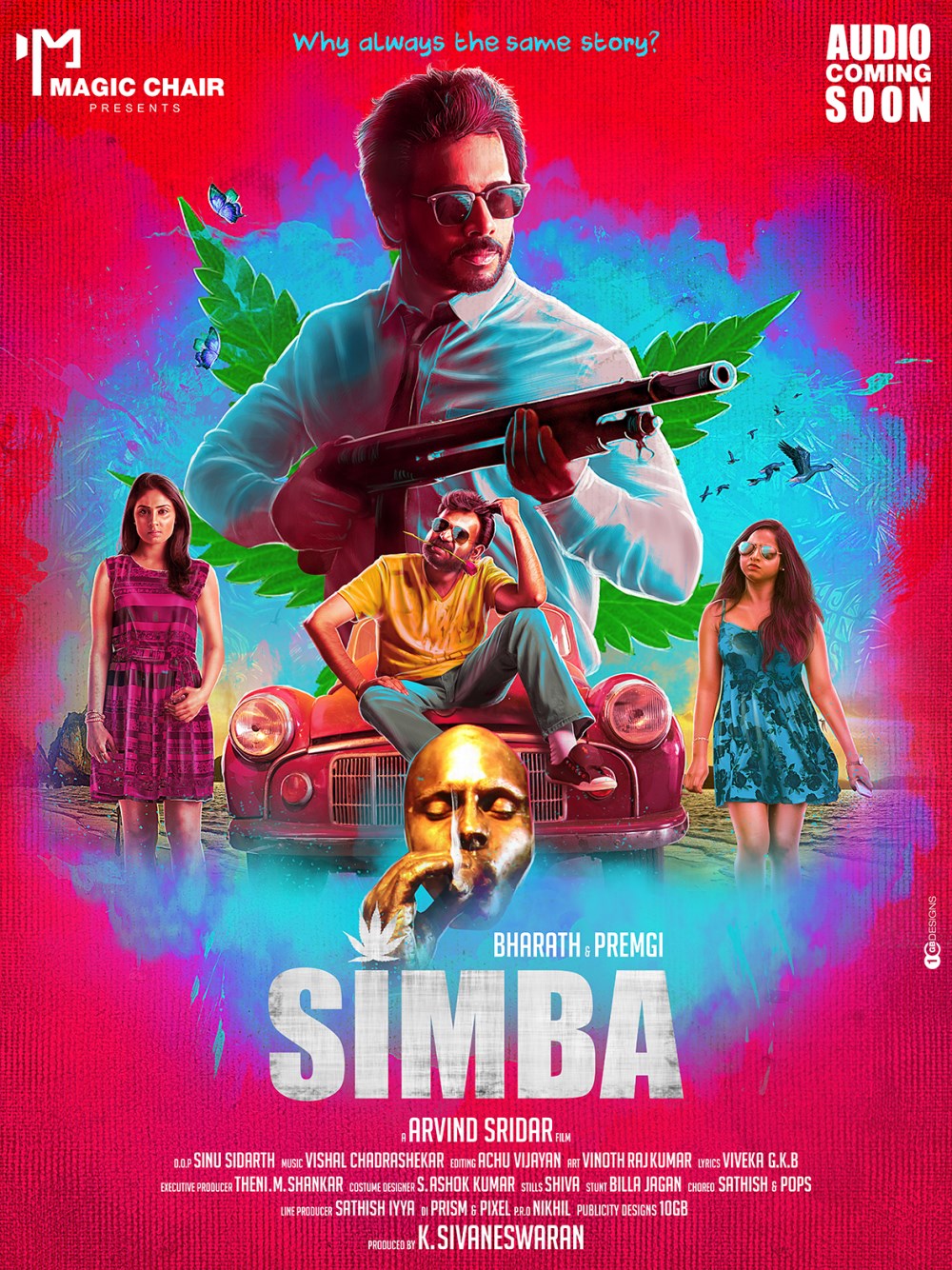 Simba is an upcoming Tamil movie starring Bharath, Premgi Amaran and Bhanu Sri Mehra in the lead role. Simba,Simba first look,Simba first look posters,Simba posters,Bharath,Premgi Amaran,Bharath Simba,tamil movie Simba,Simba movie stills,Simba movie pics,Simba movie images,Simba movie photos