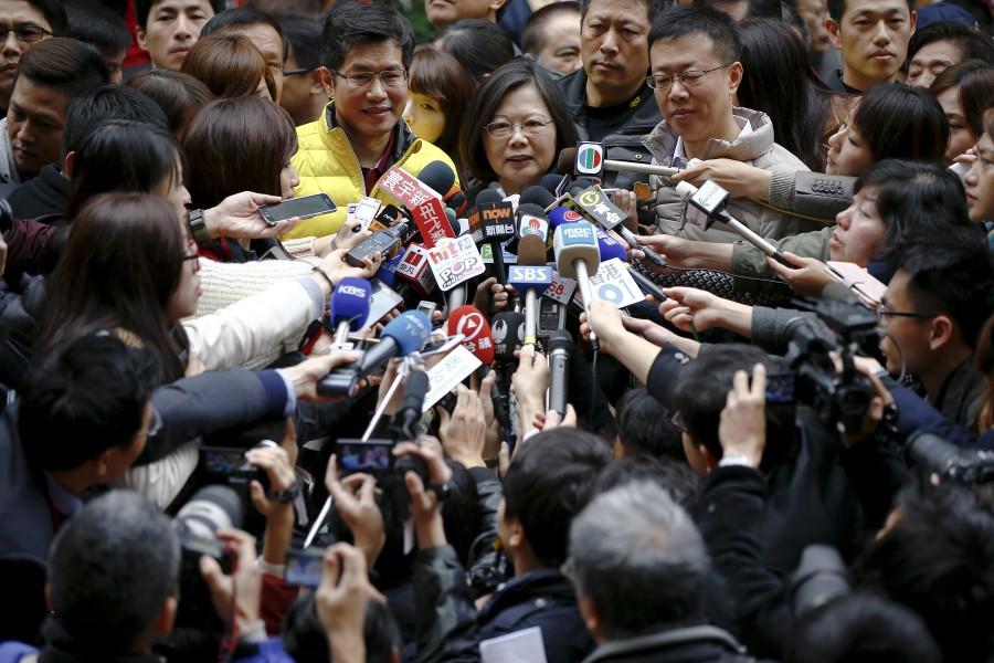 Taiwan's independence-leaning opposition leader Tsai Ing-wen won a convincing victory in presidential elections and pledged to maintain peace with giant neighbor China, which warned it would oppose any move towards independence. Taiwan opposition wins presidency,opposition wins presidency,Tsai Ing-wen,Tsai Ing-wen elected Taiwan's first female president,Taiwan's first female president,Tsai Ing-wen elected first female president