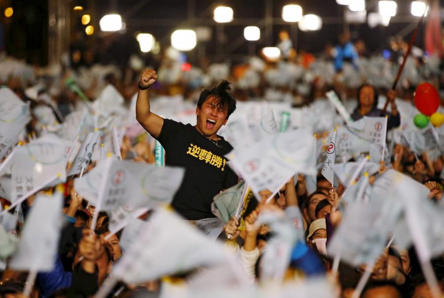 Taiwan's independence-leaning opposition leader Tsai Ing-wen won a convincing victory in presidential elections and pledged to maintain peace with giant neighbor China, which warned it would oppose any move towards independence. Taiwan opposition wins presidency,opposition wins presidency,Tsai Ing-wen,Tsai Ing-wen elected Taiwan's first female president,Taiwan's first female president,Tsai Ing-wen elected first female president