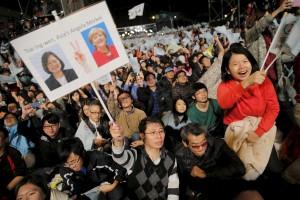 Taiwan opposition wins presidency,opposition wins presidency,Tsai Ing-wen,Tsai Ing-wen elected Taiwan's first female president,Taiwan's first female president,Tsai Ing-wen elected first female president