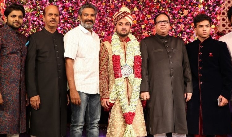 The Grand Wedding of Saif Khalid Shareef son of Khalid Shareef with the daughter of Syed Liaq Ali held in Hyderabad. Saif Khalid Shareef Wedding,Saif Khalid Shareef,Akkineni Amala,Akhil,Venkatesh,Manchu Lakshmi,Allu Aravind,Manchu Manoj's family,Chota K Naidu