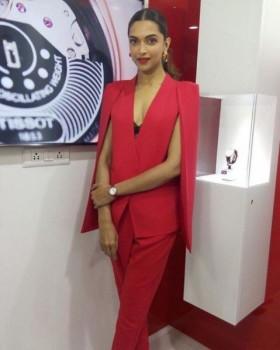 Bollywood actress Deepika Padukone launches Tissot's new watch.