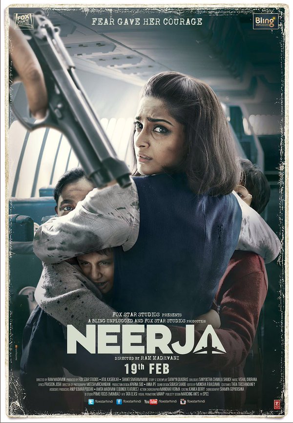 Neerja is an upcoming 2016 Indian biographical film directed by Ram Madhvani starring Sonam Kapoor in titular role. Sonam Kapoor,Neerja first look poster,Neerja first look,Neerja poster,Sonam Kapoor's Neerja,Sonam Kapoor's Neerja first look,Shekhar Ravjiani,Shabana Azmi,Ram Madhvani