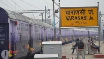 PM Modi flags,superfast train connecting Varanasi and Delhi,superfast train,Varanasi and Delhi,Varanasi and Delhi superfast train,Narendra Modi,Modi