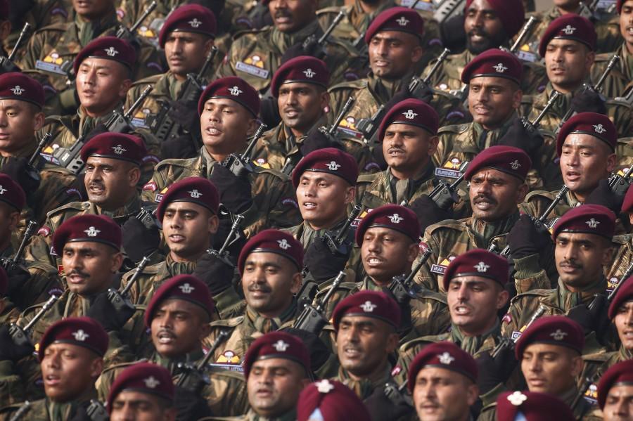 French troops on Saturday participated in the full dress rehearsal for the Republic Day parade on Rajpath. Republic Day,Republic Day Parade,Republic Day Parade 2016,Republic Day 2016,French Troops Participate,French Troops,Rehearsal,Republic Day Rehearsal