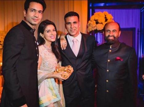 Asin and Micromax founder Rahul Sharma's grand wedding reception held in Mumbai for their friends and colleagues on 23 January.