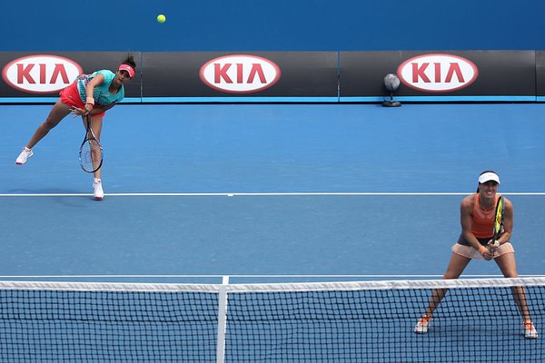 It was the perfect day for Indian tennis star Sania Mirza, who won both her women's and mixed doubles matches to progress at the Australian Open on Saturday. Sania Mirza,women's and mixed doubles matches,Australian Open,Australian Open 2016,2016 australian open,Sania Mirza at Australian Open,Martina Hingis,Martina Hingis and Sania Mirza,Sania Mirza and Martina Hingis