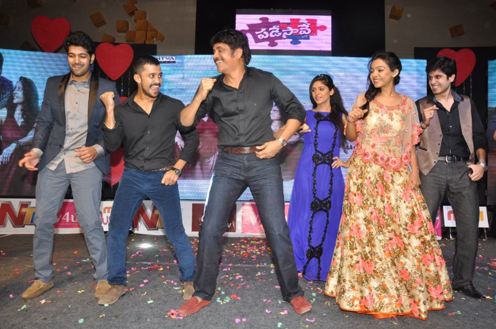 Telugu movie Padesave Audio Launch held at Hyderabad. Nagarjuna, Lavanya Tripathi and many others graced the event. Padesave Audio Launch,Padesave music Launch,Padesave,telugu movie Padesave,Nagarjuna,Lavanya Tripathi,Nithya Shetty,Zahida Sam,Naga Suheela,Chunia,Sabiha Sultana,Prakash Raj,Anitha Chowdary,Ali