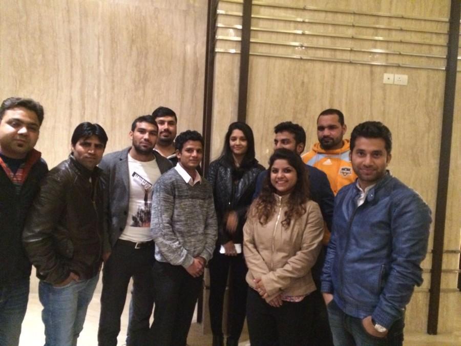 Madhavan, Ritika Singh's 'Saala Khadoos' screened for boxing stars. Saala Khadoos,Saala Khadoos special screening,Madhavan,Ritika Singh,Saala Khadoos screened for boxing stars,Saala Khadoos for boxing stars,boxing stars,Neeraj Goyat,Vikas Yadav,Manveer Singh,Manoj Kumar,Mahavir Singh