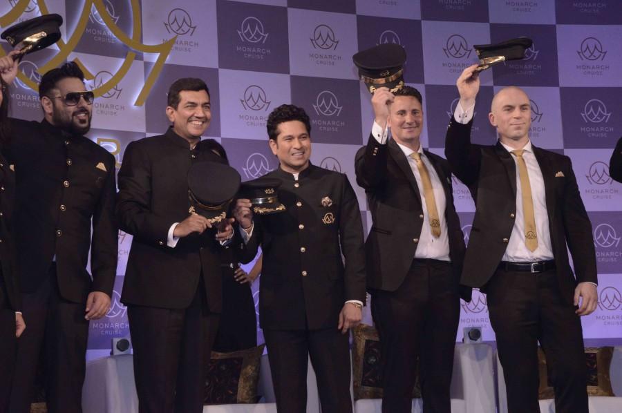 Legendary batsman Sachin Tendulkar was on Wednesday delighted to be a part of and launch the first ever luxury Monarch Cruise that will bring together the best names of cricket and Bollywood and also allow the passengers to get close and personal with their favourite icons. Sachin Tendulkar,Sachin,Tendulkar,Monarch Cruise,The Monarch Indian Cricket and Bollywood Cruise,brand ambassadors Tendulkar