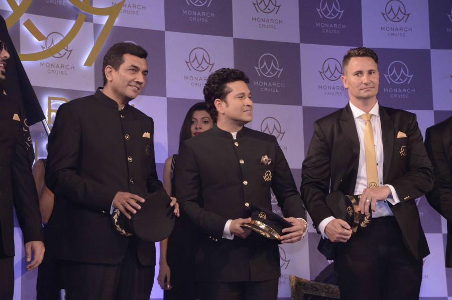 Legendary batsman Sachin Tendulkar was on Wednesday delighted to be a part of and launch the first ever luxury Monarch Cruise that will bring together the best names of cricket and Bollywood and also allow the passengers to get close and personal with their favourite icons. Sachin Tendulkar,Sachin,Tendulkar,Monarch Cruise,The Monarch Indian Cricket and Bollywood Cruise,brand ambassadors Tendulkar