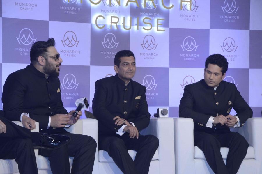 Legendary batsman Sachin Tendulkar was on Wednesday delighted to be a part of and launch the first ever luxury Monarch Cruise that will bring together the best names of cricket and Bollywood and also allow the passengers to get close and personal with their favourite icons. Sachin Tendulkar,Sachin,Tendulkar,Monarch Cruise,The Monarch Indian Cricket and Bollywood Cruise,brand ambassadors Tendulkar