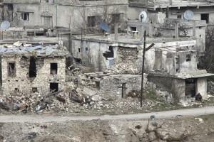 Syria,Syrian pro-governmen,Rabiya,rebel fighters,Assad forces,Rabiya building