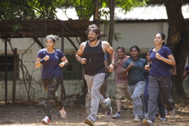 Irudhi Suttru (in Hindi Saala Khadoos) is an upcoming sports drama film written and directed by Sudha Kongara. Starring Madhavan and Ritika Singh in the lead role. Irudhi Suttru,Saala Khadoos,Madhavan,Ritika Singh,Irudhi Suttru movie stills,Irudhi Suttru movie pics,Irudhi Suttru movie images,Irudhi Suttru movie photos,Irudhi Suttru photos,Saala Khadoos movie stills,Saala Khadoos movie pics,Saala Khadoos movie images