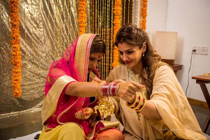 Bollywood Actress Raveena Tandon shared an adorable photos of her daughter Chhaya from her wedding function. Raveena Tandon,actress Raveena Tandon,Raveena Tandon daughter Chhaya's Marriage,Raveena Tandon daughter Chhaya's Marriage photos,Raveena Tandon daughter Chhaya,Raveena Tandon daughter Chhaya wedding,Chhaya wedding,Chhaya wedding pics,Chhaya wedd