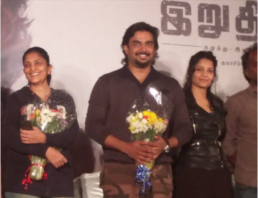 Irudhi Suttru which released last week grandly, took a Irudhi Suttru,Irudhi Suttru sucess meet,Madhavan at Irudhi Suttru sucess meet,Ritika Singh at Irudhi Suttru sucess meet,Madhavan,Ritika Singh,Irudhi Suttru sucess meet pics,Irudhi Suttru sucess meet images,Irudhi Suttru sucess meet photos,Irudhi Suttru su