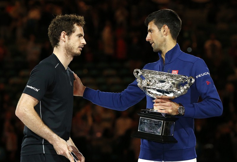 World number one Novak Djokovic beat Andy Murray in straight sets to win his sixth Australian Open title. Andy Murray beaten by Novak Djokovic,Novak Djokovic,Novak Djokovic beats Andy Murray,Australian Open final,Australian Open final 2016,Novak Djokovic wins Australian Open final,Novak Djokovic champion,Andy Murray