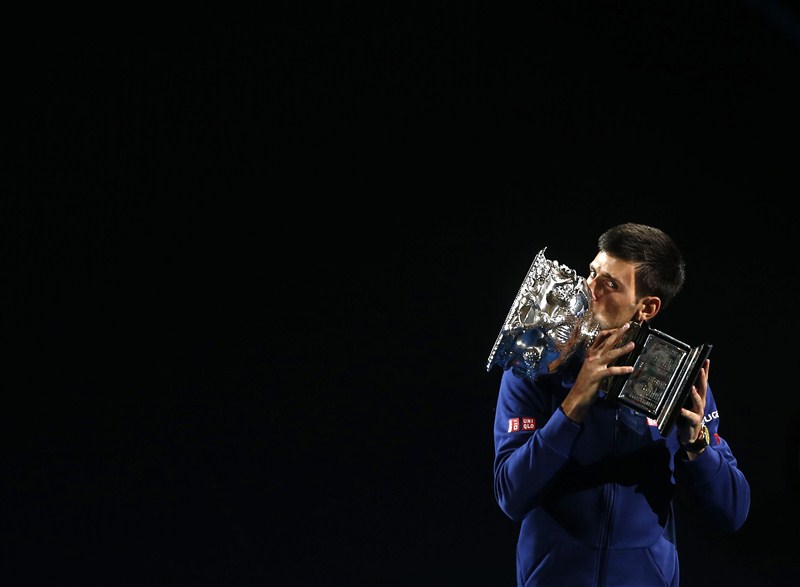 World number one Novak Djokovic beat Andy Murray in straight sets to win his sixth Australian Open title. Andy Murray beaten by Novak Djokovic,Novak Djokovic,Novak Djokovic beats Andy Murray,Australian Open final,Australian Open final 2016,Novak Djokovic wins Australian Open final,Novak Djokovic champion,Andy Murray