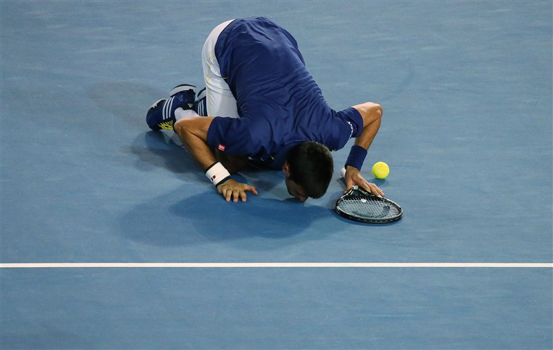 World number one Novak Djokovic beat Andy Murray in straight sets to win his sixth Australian Open title. Andy Murray beaten by Novak Djokovic,Novak Djokovic,Novak Djokovic beats Andy Murray,Australian Open final,Australian Open final 2016,Novak Djokovic wins Australian Open final,Novak Djokovic champion,Andy Murray