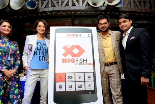 Bollywood actress Kangana Ranaut launches Big Fish Ventures' table reservation app.