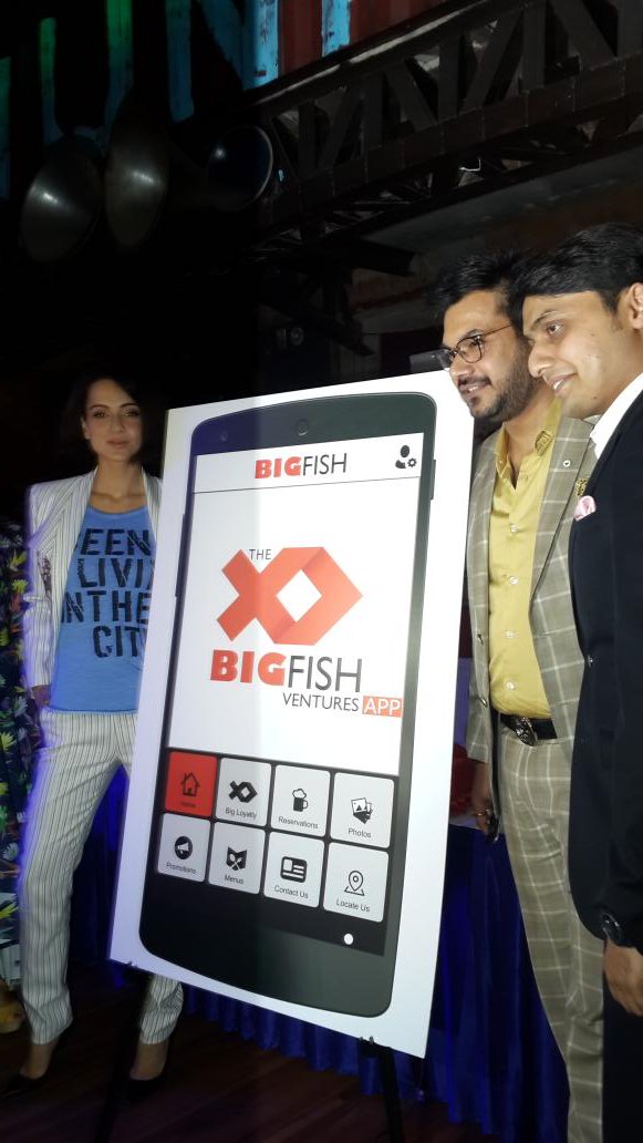 Bollywood actress Kangana Ranaut launches Big Fish Ventures' table reservation app. Kangana Ranaut,Big Fish Ventures table reservation app,Big Fish Ventures,table reservation app,Kangana,actress Kangana Ranaut,bollywood actres Kangana Ranaut,Kangana Ranaut new pics,Kangana Ranaut new images,Kangana Ranaut new photos,Kangana Ranaut new st
