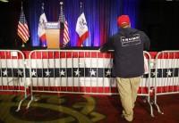 Reaction from Donald Trump supporters after Ted Cruz wins the Iowa caucus.