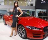 Bollywood actress Katrina Kaif launches the All-New Jaguar XE at the ongoing 2016 Auto Expo.