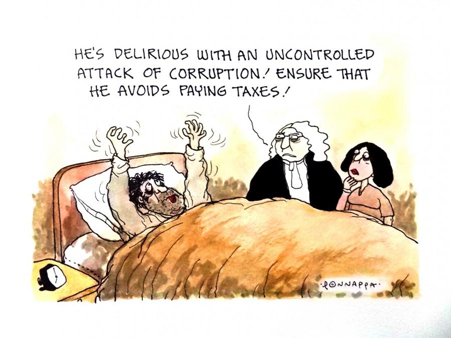 IBTimes Cartoon Corruption,Taxes,Tax evasion