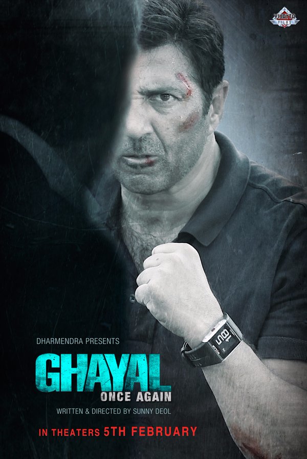 Ghayal Once Again is an upcoming Bollywood action drama film Written and directed by Sunny Deol. Sunny Deol, Om Puri, Soha Ali Khan and Narendra Jha in the lead role. Ghayal Once Again first look,Sunny Deol's Ghayal Once Again first look poster,Ghayal Once Again first look poster,Ghayal Once Again poster