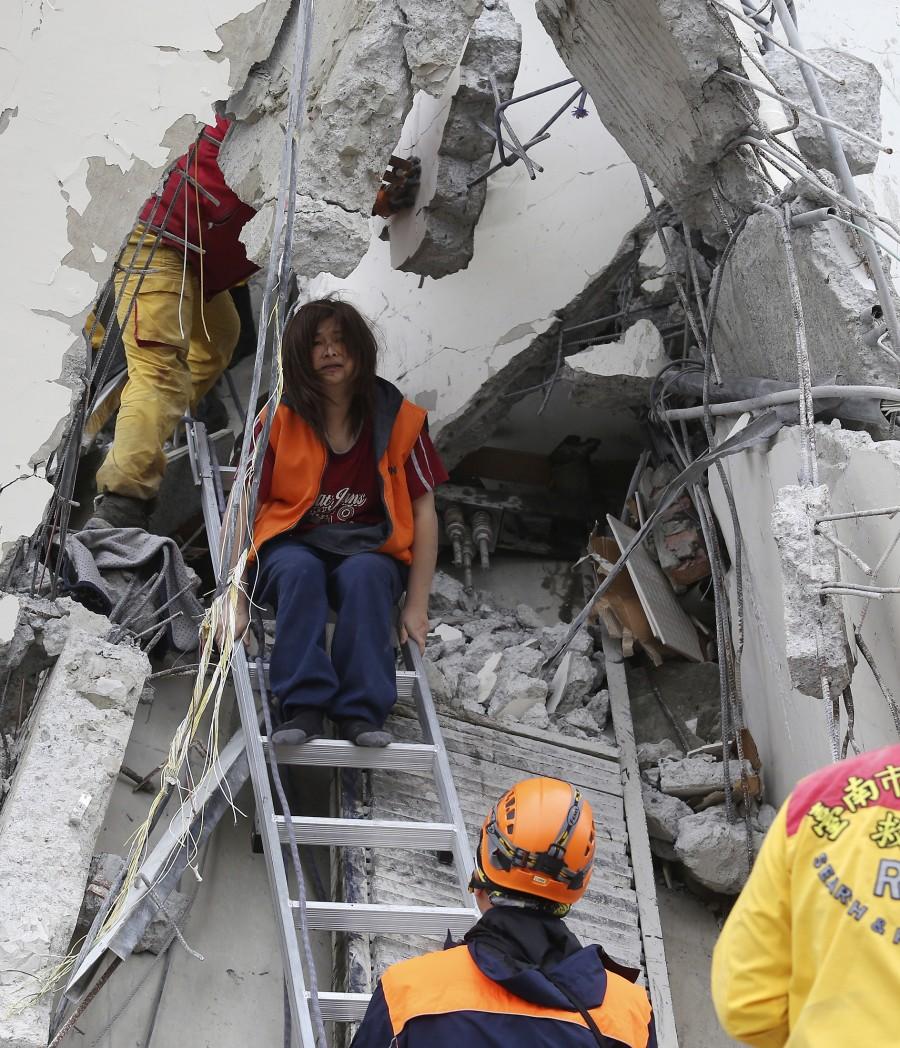 Images from the aftermath after a powerful quake struck southern Taiwan before dawn on Saturday near the city of Tainan. Earthquake Strikes Taiwan,Earthquake inTaiwan,Taiwan,Taiwan Earthquake,southern Taiwan,powerful Earthquake,Taiwan earthquake